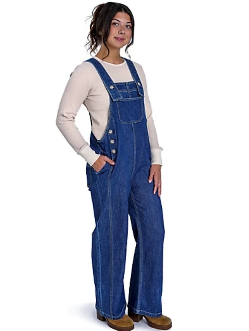 Molly Yeh Denim Overalls Size Large